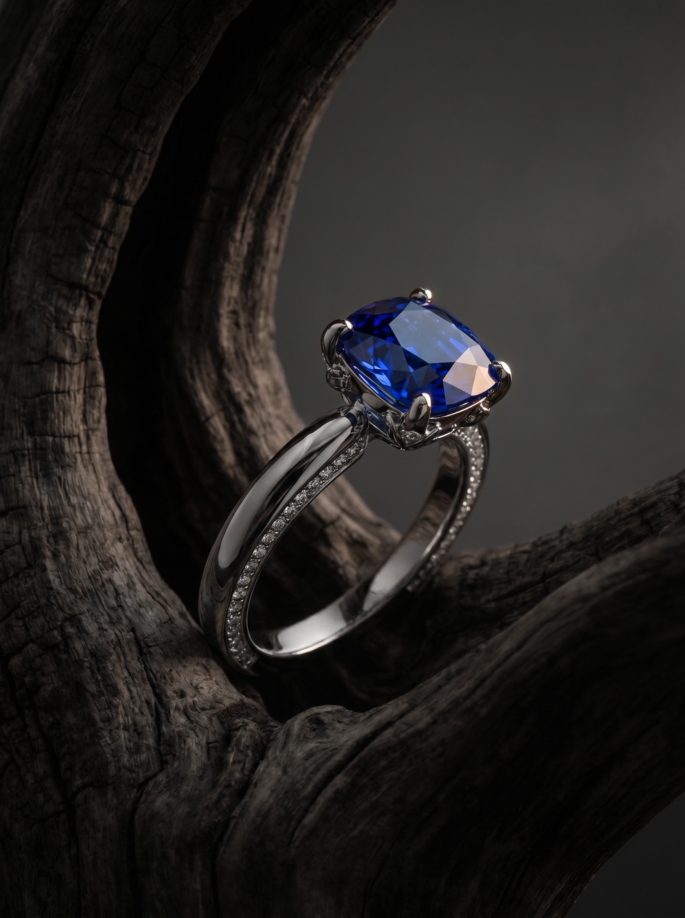 Кольцо с сапфиром 5.05 ct