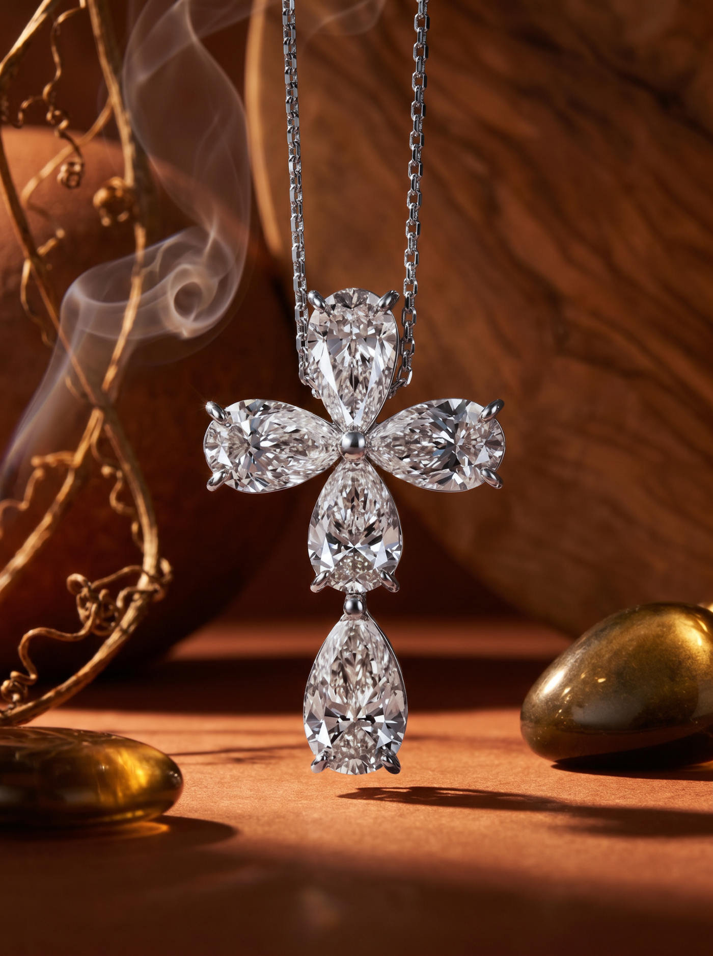 Подвеска с бриллиантами 3 ct