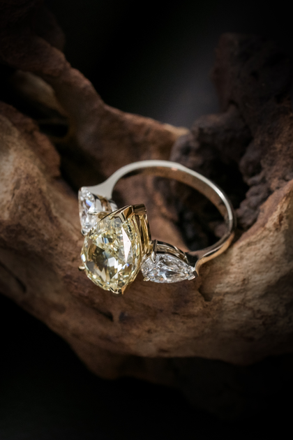 Кольцо с бриллиантом 5 ct — фото 3