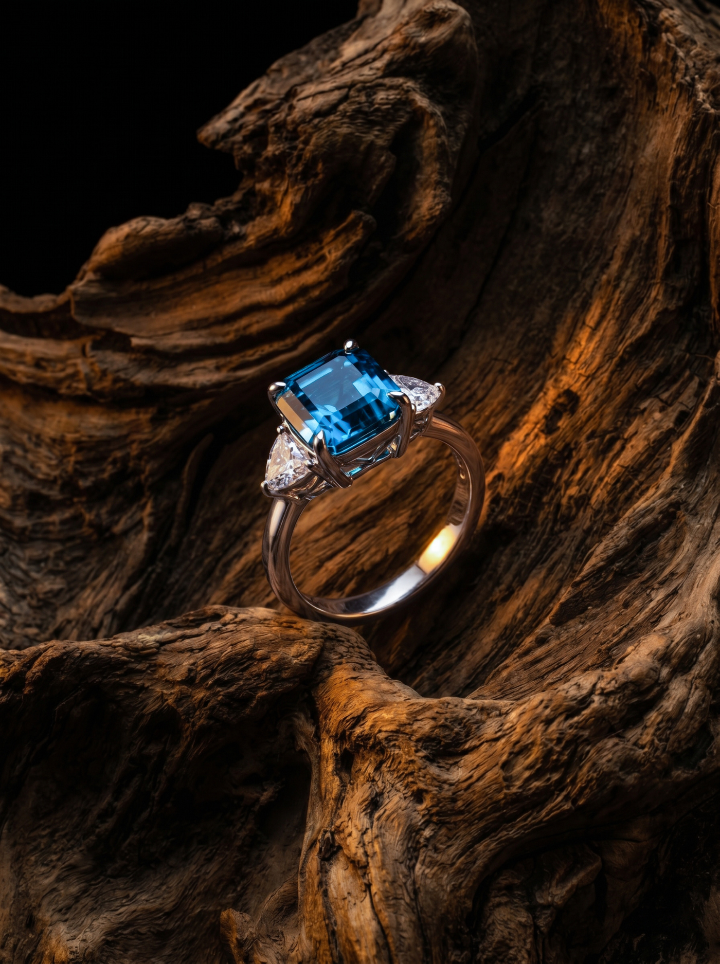Кольцо с турмалином 3.9 ct