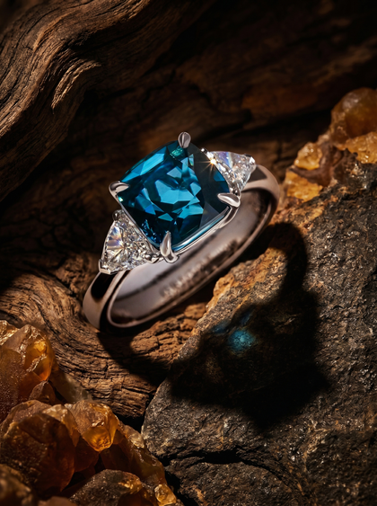 Кольцо с турмалином 3.9 ct  — фото 3
