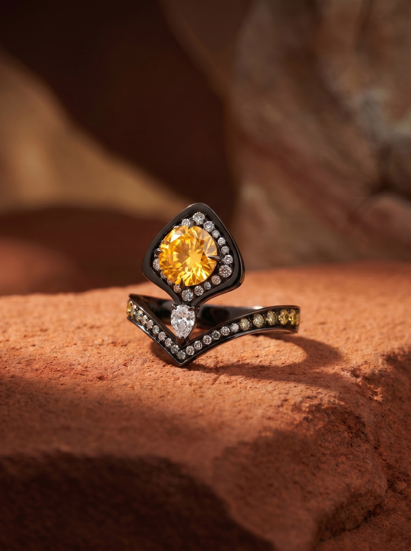 Кольцо с сапфиром 2.86 ct