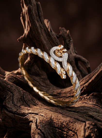 Браслет с коньячным бриллиантом 0.50 ct , bracelet, rose-gold, с diamond, GRIGOF