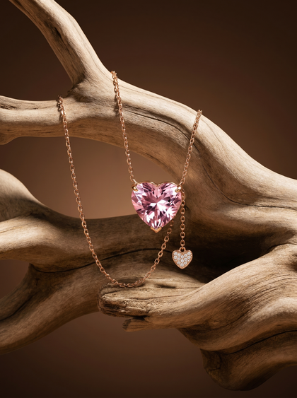 Колье с морганитом 7.0 сt, necklace, rose-gold, с morganite, GRIGOF