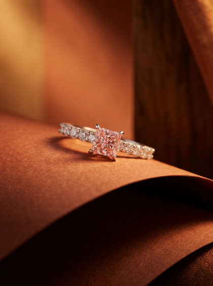 Кольцо с бриллиантом 1.0 сt , ring, white-gold, с diamond, GRIGOF