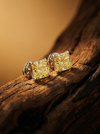 Пусеты с бриллиантами 6.0 ctw, earrings, white-gold, с diamond, GRIGOF