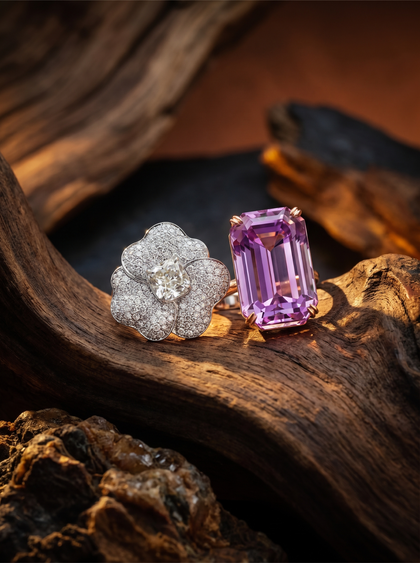 Кольцо с кунцитом 25 ct  — фото 3