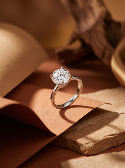 Кольцо с бриллиантом 3 ct — фото 2