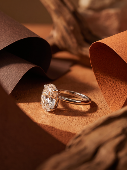 Кольцо с бриллиантом 3 ct — фото 3
