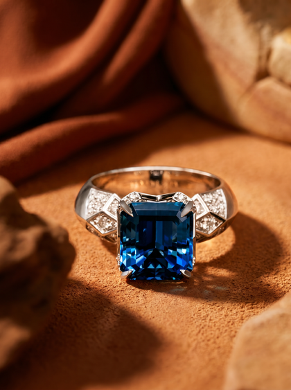 Кольцо с топазом 8 ct  — фото 2