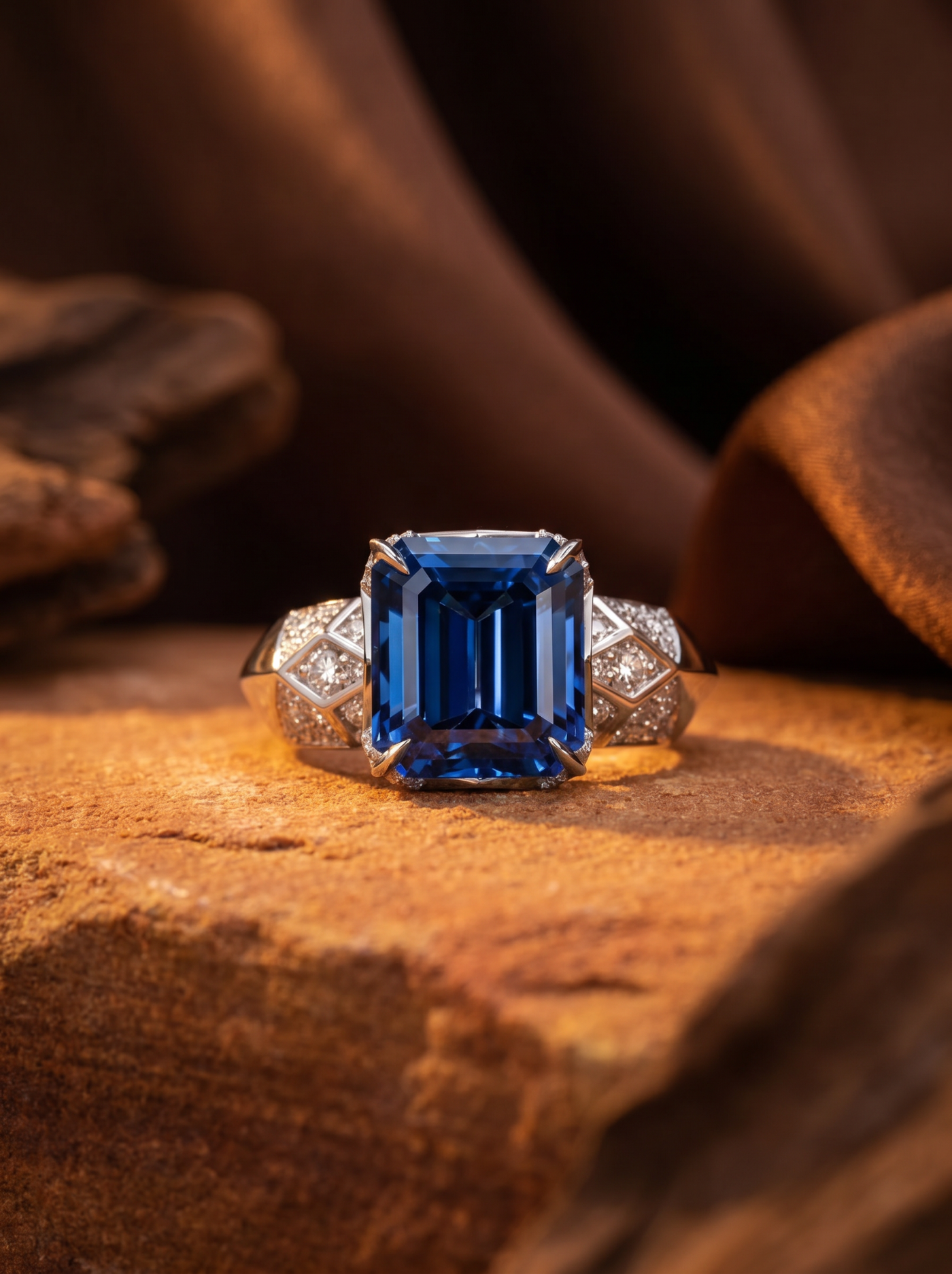 Кольцо с топазом 8 ct