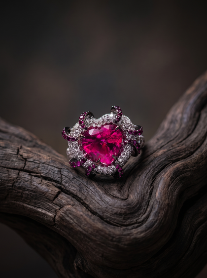 Кольцо со шпинелью 3.0 ct , ring, white-gold, с spinel, GRIGOF