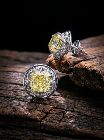 Серьги с бриллиантами 4.0 ctw  — фото 2