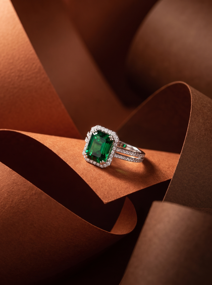 Кольцо с изумрудом 2 ct  — фото 2