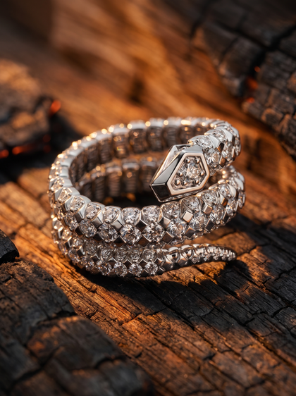 Кольцо "Snake", ring, white-gold, GRIGOF