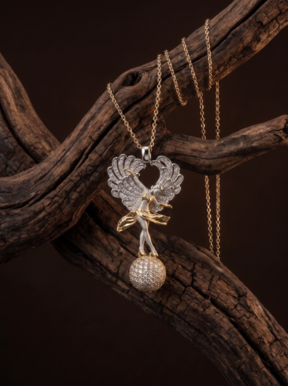 Подвеска "Танцовщица" , pendant, yellow-gold, GRIGOF