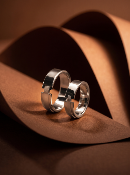 Обручальные кольца классические , wedding rings, white-gold, GRIGOF