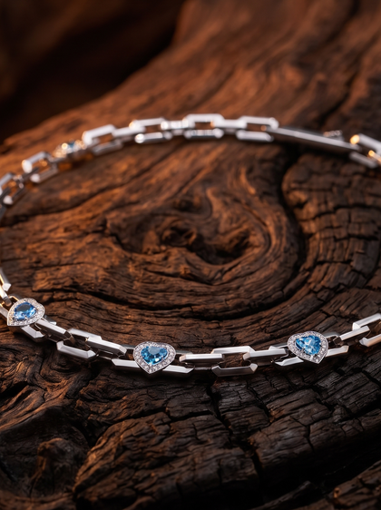 Колье с сапфирами , necklace, white-gold, с sapphire, GRIGOF