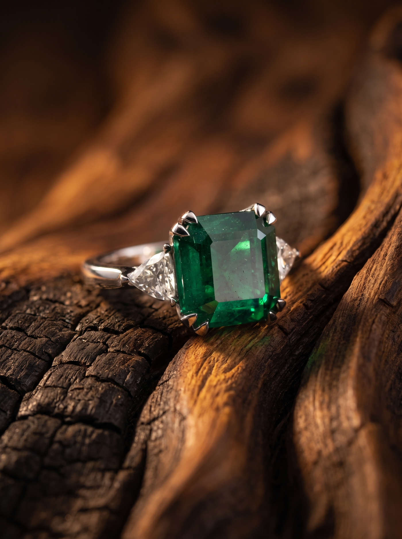 Кольцо с изумрудом 8.8 ct