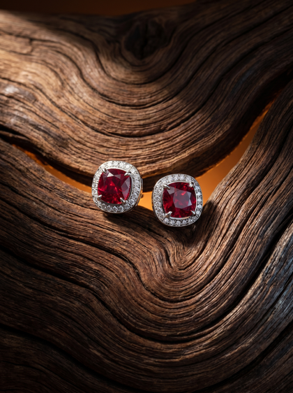 Серьги со шпинелью 6.40 ctw, earrings, white-gold, с spinel, GRIGOF