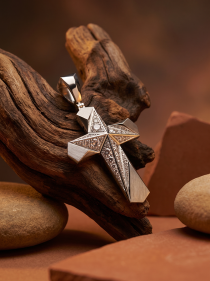Подвеска "Решение" , pendant, white-gold, GRIGOF