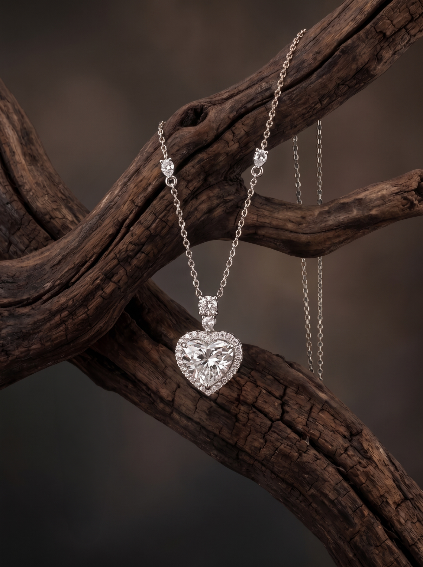 Колье с бриллиантом 2.0 ct