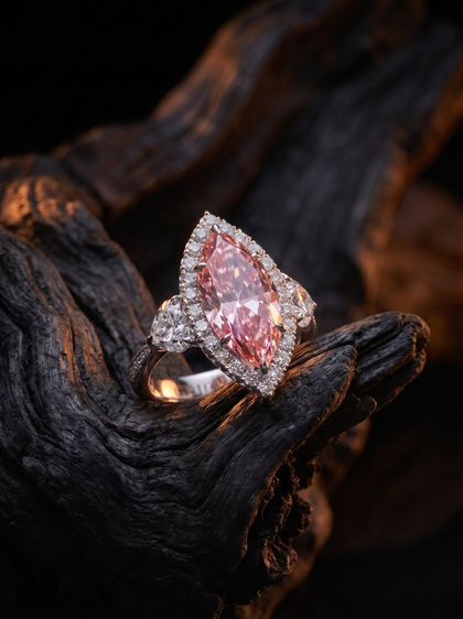 Кольцо с бриллиантом 4.0 ct , ring, white-gold, с diamond, GRIGOF
