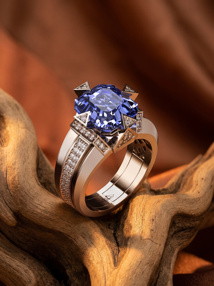 Кольцо со шпинелью 4.5 ct, ring, white-gold, с spinel, GRIGOF