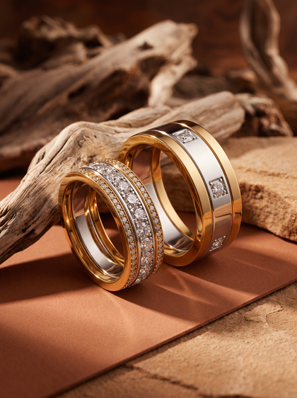 Обручальные кольца с бриллиантами 3.9 ctw , wedding rings, white-gold, GRIGOF