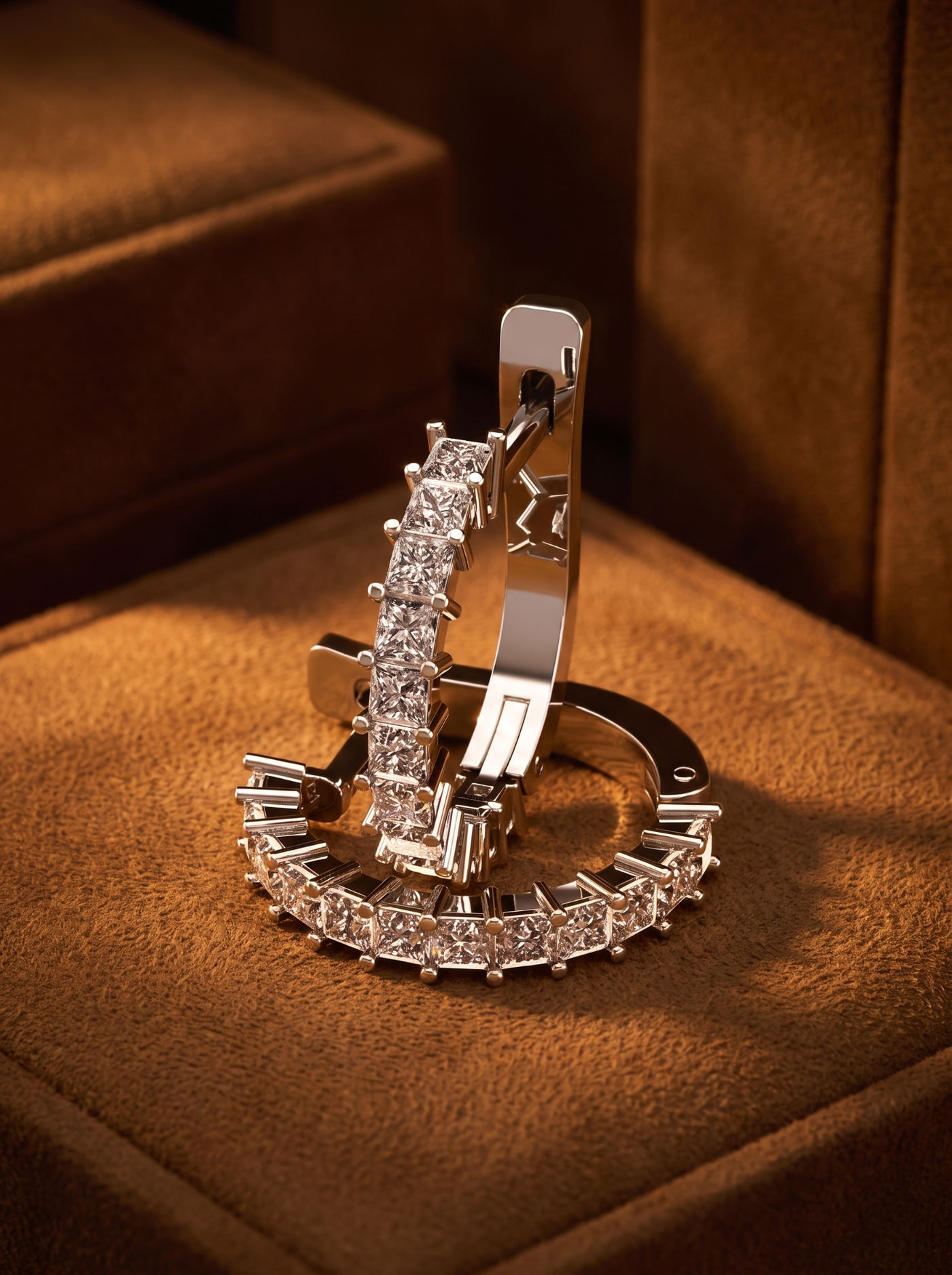 Серьги с бриллиантами 0.72 ctw 