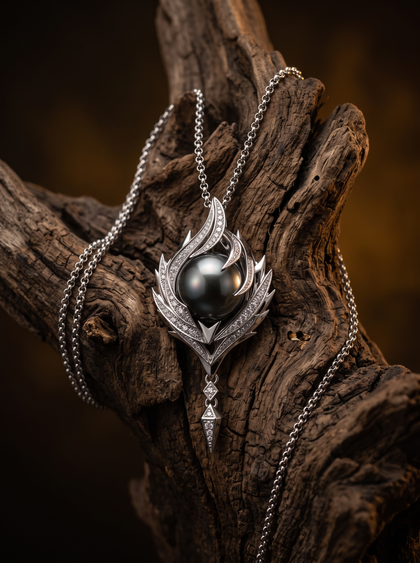 Колье с жемчугом , necklace, white-gold, с pearl, GRIGOF