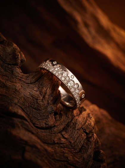 Кольцо с бриллиантами 0.74 сtw , ring, white-gold, GRIGOF