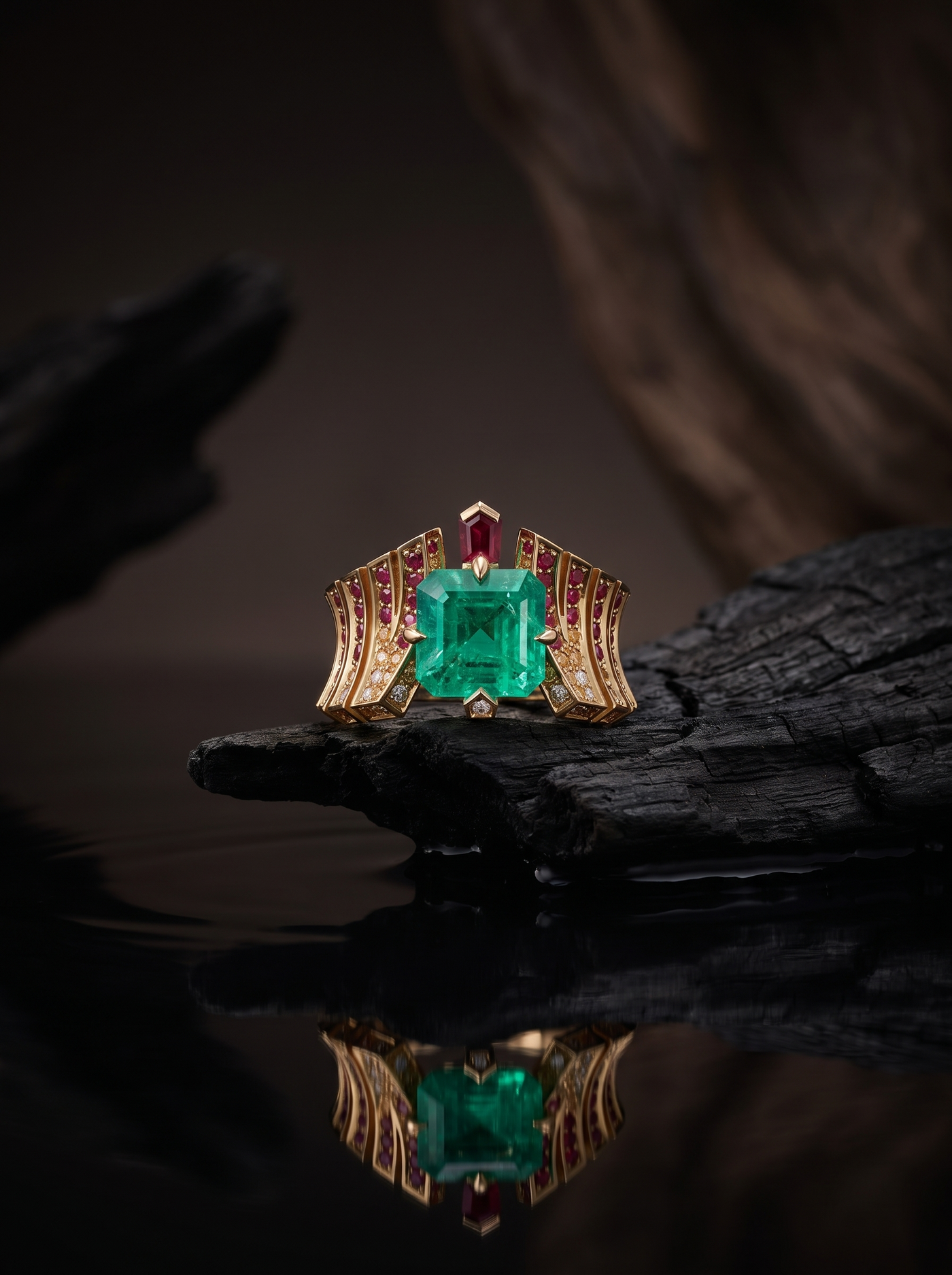 Кольцо с изумрудом 3.97 ct