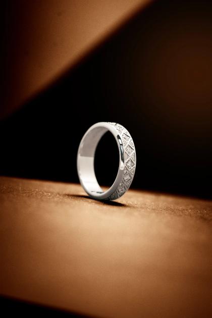 Кольцо «Геометрия», ring, white-gold, с diamond, GRIGOF