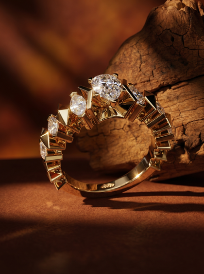 Кольцо с бриллиантом 0.5 ct — фото 3