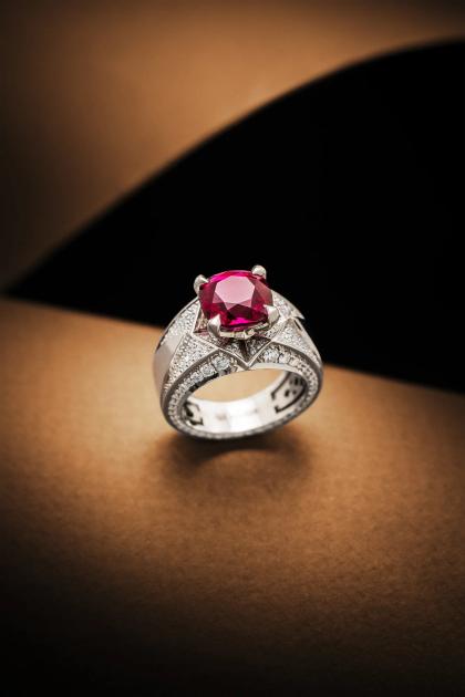 Кольцо с умбалитом, ring, white-gold, с diamond, GRIGOF