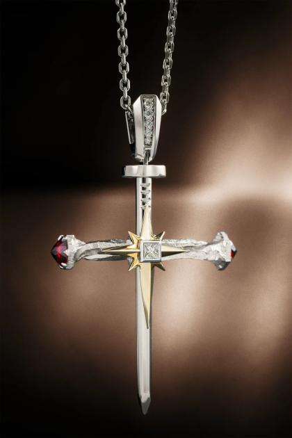Подвеска «Гвоздь», pendant, white-gold, с diamond, GRIGOF