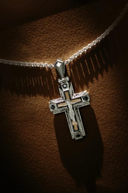 Подвеска «Хранитель», pendant, white-gold, с diamond, GRIGOF
